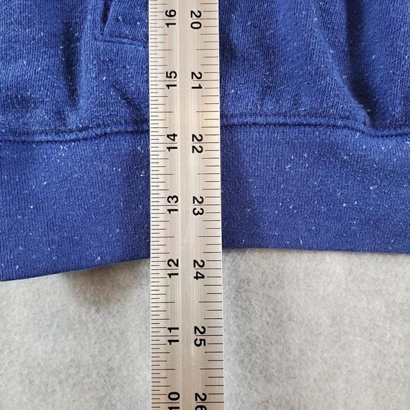 Victoria Secret PINK Sweater Womens Medium Blue 1/4 Zip Mock Neck Pullover - Picture 4 of 8